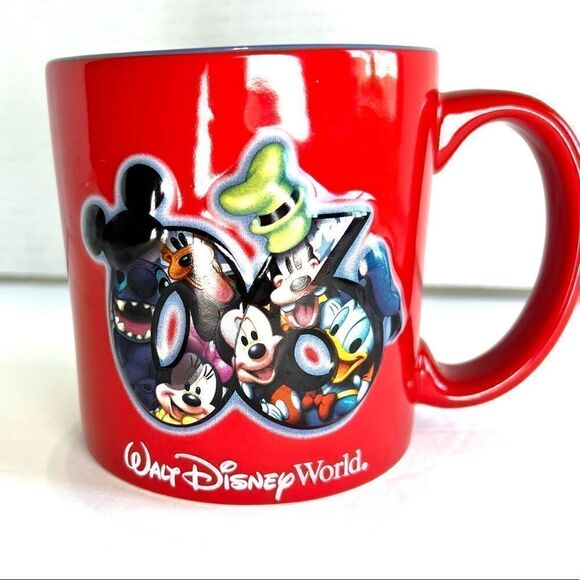 NWT! Walt Disney World Parks 2006 Coffee Mug Mickey Mouse Donald Pluto Goofy - Picture 1 of 10